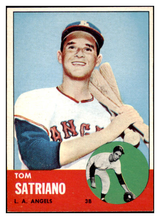 1963 Topps Baseball #548 Tom Satriano Angels EX-MT 531582