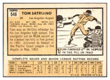 1963 Topps Baseball #548 Tom Satriano Angels EX-MT 531582