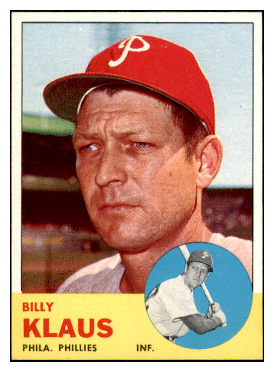 1963 Topps Baseball #551 Billy Klaus Phillies EX-MT 531583