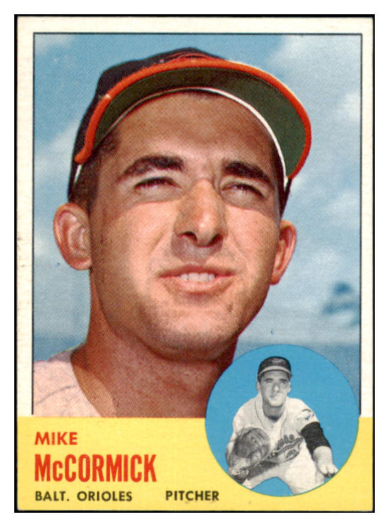 1963 Topps Baseball #563 Mike McCormick Orioles EX-MT 531593