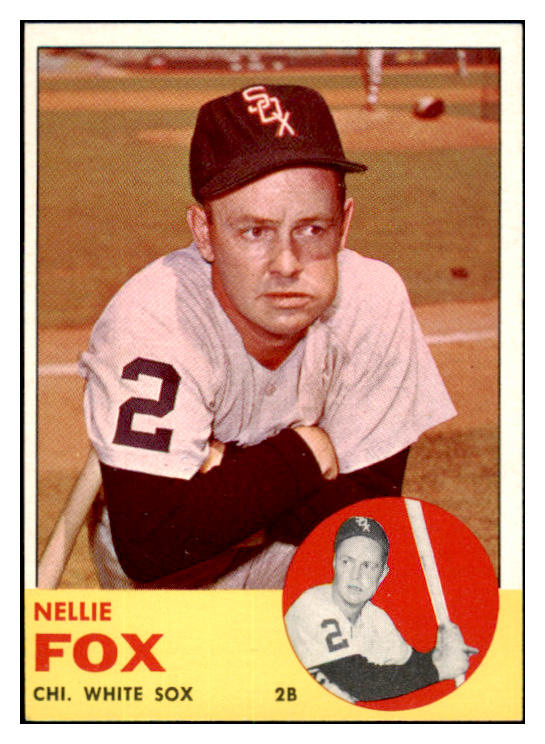 1963 Topps Baseball #525 Nellie Fox White Sox EX-MT 531600