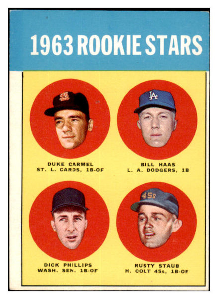 1963 Topps Baseball #544 Rusty Staub Colt .45s EX-MT 531602