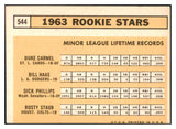 1963 Topps Baseball #544 Rusty Staub Colt .45s EX-MT 531602