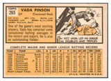 1963 Topps Baseball #265 Vada Pinson Reds NR-MT 531605
