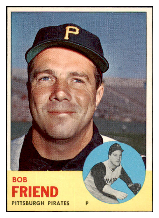 1963 Topps Baseball #450 Bob Friend Pirates NR-MT 531608