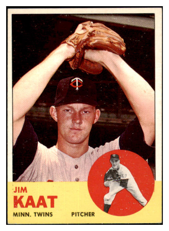 1963 Topps Baseball #165 Jim Kaat Twins EX-MT 531610