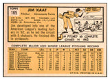 1963 Topps Baseball #165 Jim Kaat Twins EX-MT 531610