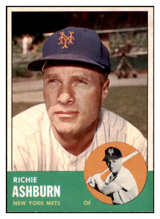 1963 Topps Baseball #135 Richie Ashburn Mets EX-MT 531611