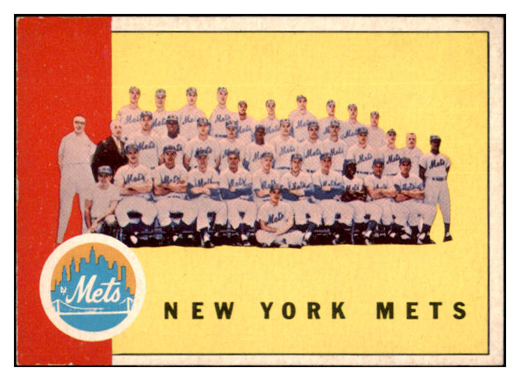 1963 Topps Baseball #473 New York Mets Team EX-MT 531616