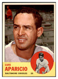 1963 Topps Baseball #205 Luis Aparicio Orioles NR-MT 531622