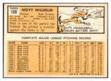 1963 Topps Baseball #108 Hoyt Wilhelm Orioles EX-MT 531626