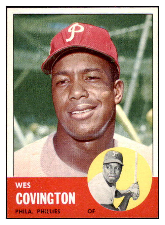 1963 Topps Baseball #529 Wes Covington Phillies EX-MT 531633