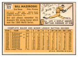 1963 Topps Baseball #323 Bill Mazeroski Pirates EX-MT 531638