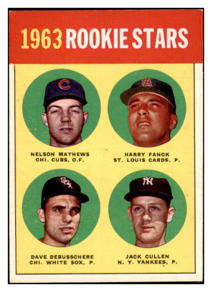 1963 Topps Baseball #054 Dave DeBusschere White Sox EX-MT 531644