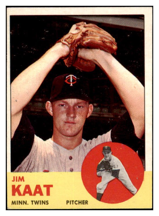 1963 Topps Baseball #165 Jim Kaat Twins EX-MT 531649