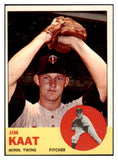 1963 Topps Baseball #165 Jim Kaat Twins EX-MT 531649