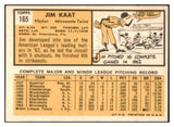 1963 Topps Baseball #165 Jim Kaat Twins EX-MT 531649