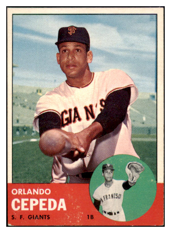 1963 Topps Baseball #520 Orlando Cepeda Giants EX-MT 531655
