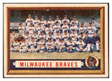 1957 Topps Baseball #114 Milwaukee Braves Team EX-MT 531674