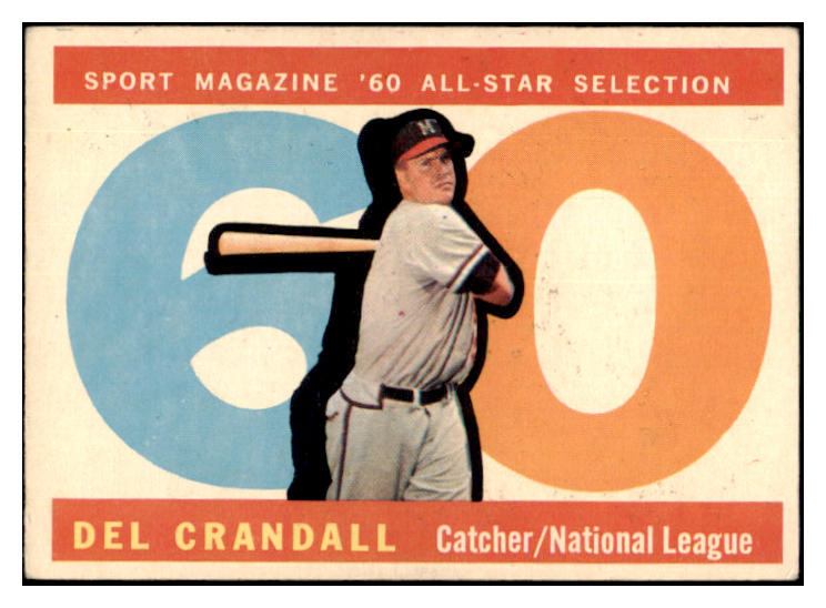 1960 Topps Baseball #568 Del Crandall A.S. Braves EX-MT 531675