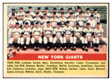 1956 Topps Baseball #226 New York Giants Team EX-MT 531705