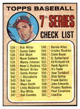 1968 Topps Baseball #518 Checklist 7 Clete Boyer EX-MT 531723