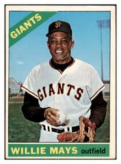 1966 Topps Baseball #001 Willie Mays Giants Nice GD 531726