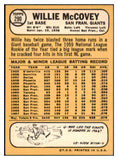 1968 Topps Baseball #290 Willie McCovey Giants EX-MT 531727