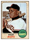 1968 Topps Baseball #050 Willie Mays Giants EX 531732