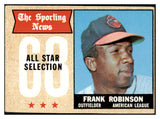 1968 Topps Baseball #373 Frank Robinson A.S. Orioles EX 531733