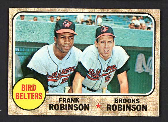1968 Topps Baseball #530 Brooks Robinson Frank Robinson EX 531737