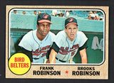 1968 Topps Baseball #530 Brooks Robinson Frank Robinson EX 531737