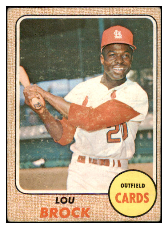 1968 Topps Baseball #520 Lou Brock Cardinals VG-EX 531739