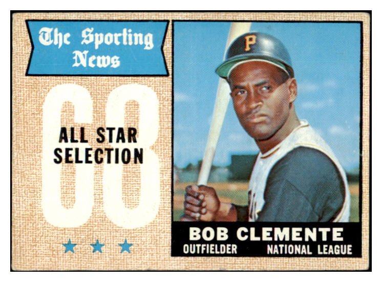 1968 Topps Baseball #374 Roberto Clemente A.S. Pirates VG-EX 531749