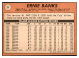1969 Topps Baseball #020 Ernie Banks Cubs EX-MT 531757