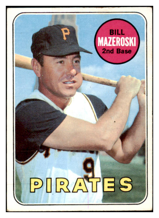 1969 Topps Baseball #335 Bill Mazeroski Pirates EX 531770