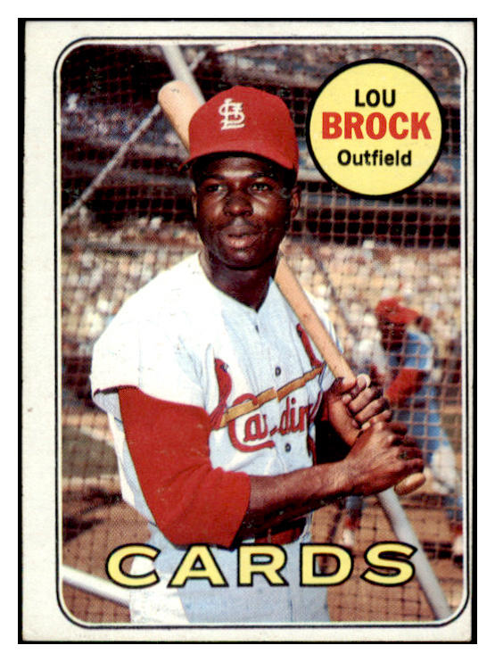 1969 Topps Baseball #085 Lou Brock Cardinals EX 531771