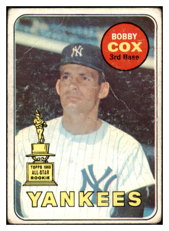 1969 Topps Baseball #237 Bobby Cox Yankees FR-GD 531774