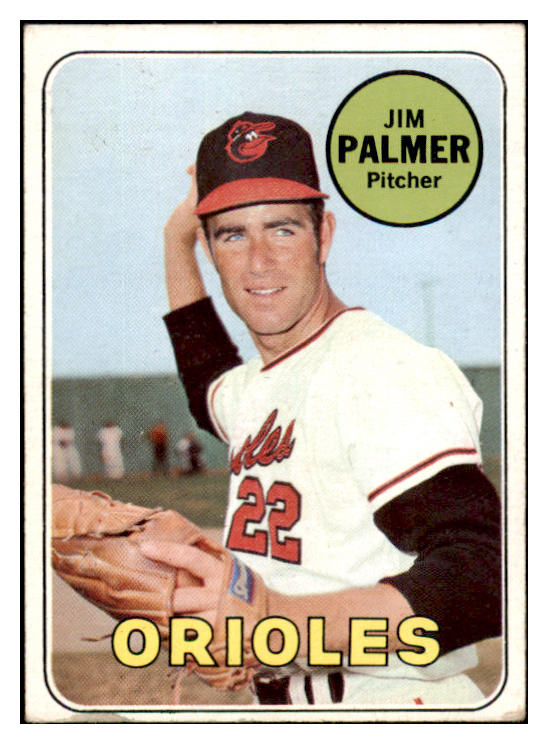 1969 Topps Baseball #573 Jim Palmer Orioles VG-EX 531778