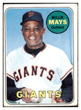 1969 Topps Baseball #190 Willie Mays Giants VG 531786