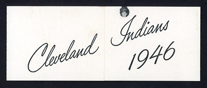 1946 Cleveland News Cleveland Indians Team Photo VG Feller 531794