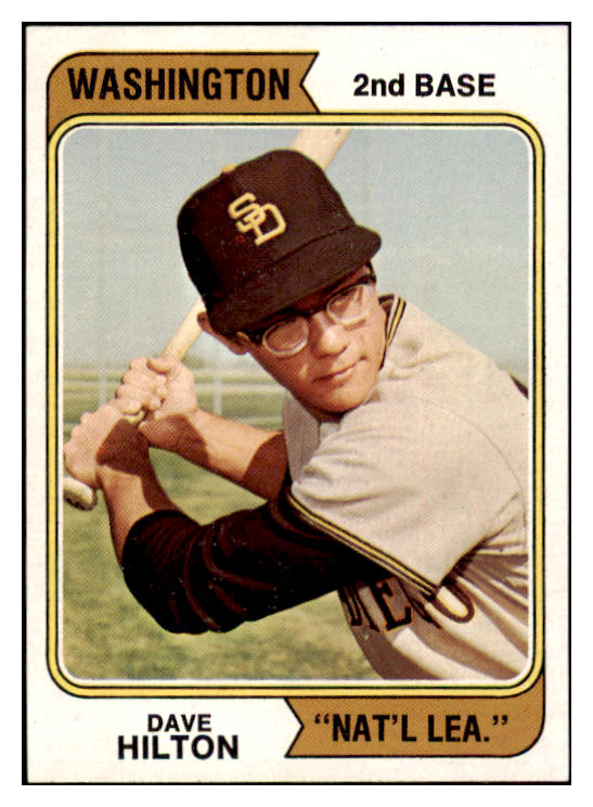 1974 Topps Baseball #148 Dave Hilton Padres NR-MT Variation 531819