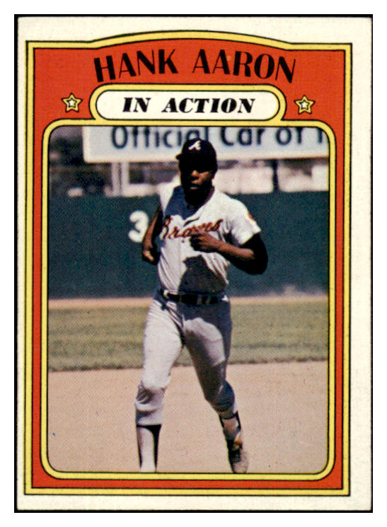1972 Topps Baseball #300 Hank Aaron IA Braves EX-MT 531827