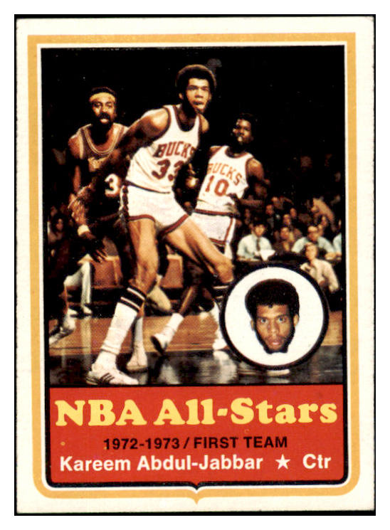 1973 Topps Basketball #050 Kareem Abdul Jabbar Bucks EX-MT 531842