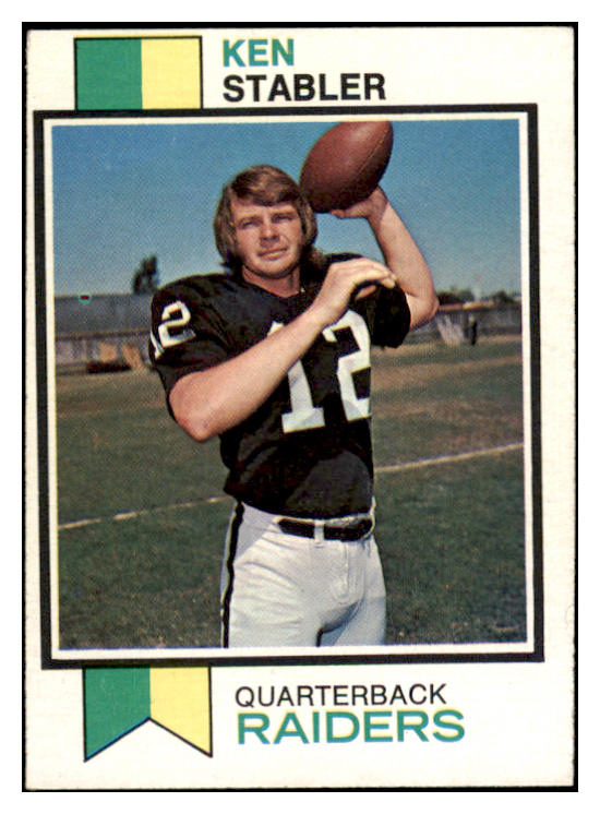 1973 Topps Football #487 Ken Stabler Raiders EX-MT 531858