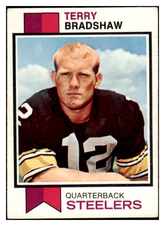 1973 Topps Football #015 Terry Bradshaw Steelers VG-EX 531860