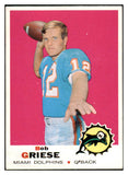 1969 Topps Football #161 Bob Griese Dolphins EX-MT 531863