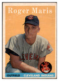 1958 Topps Baseball #047 Roger Maris Indians VG-EX 531867