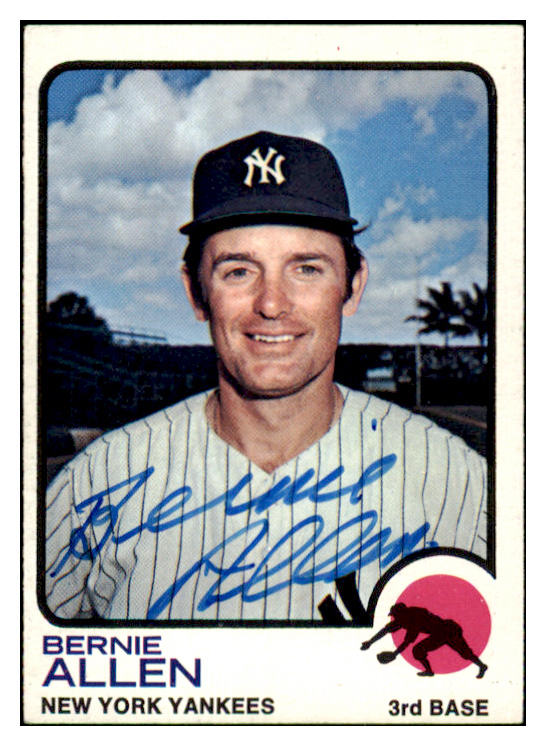 1973 Topps #293 Bernie Allen Yankees Signed Autographed 531870