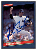 1986 Donruss #518 Rich Bordi Yankees Signed Autographed 531873